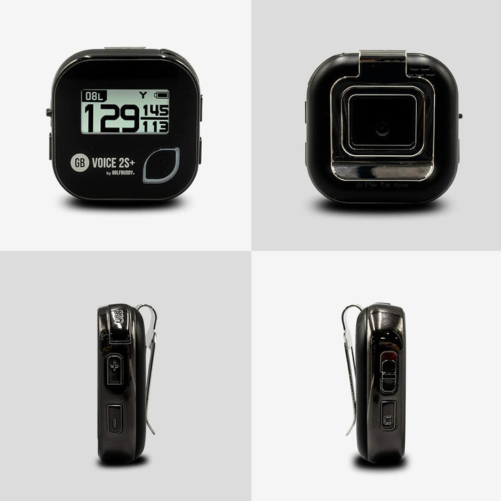 Voice 2 Talking GPS Rangefinder (Bundle), Long Lasting Battery Golf Distance Range Finder & Silicon Strap Wristband