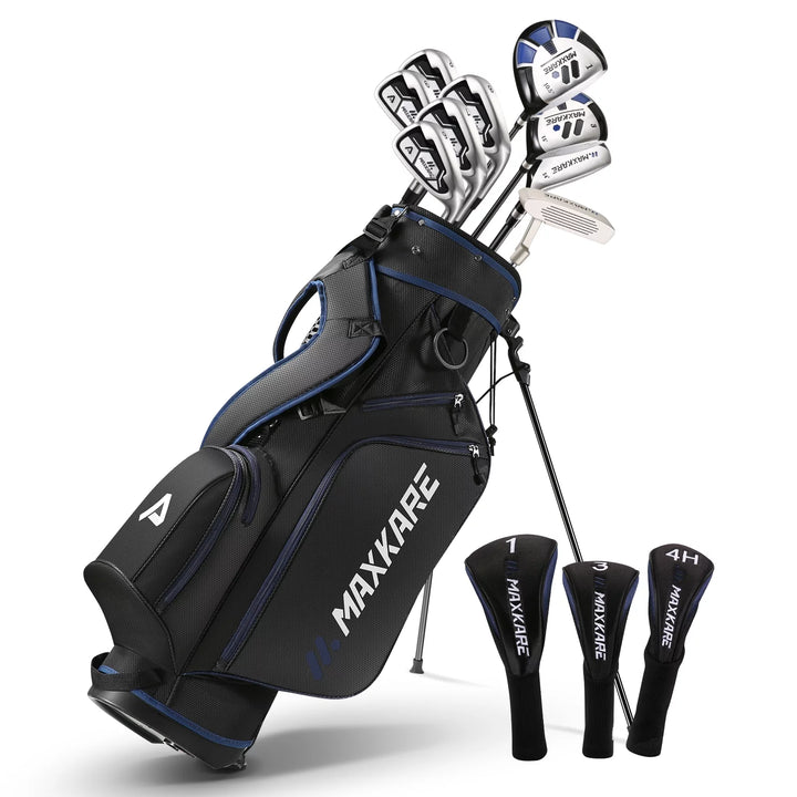 Complete Golf Clubs Set Golf Men'S Regular 9-Piece Complete Set - Right Hand, Blue