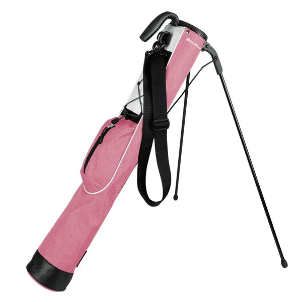 Golf Pitch 'N' Putt Sunday, Stand, Par 3 Bag - Blush Pink Plaid