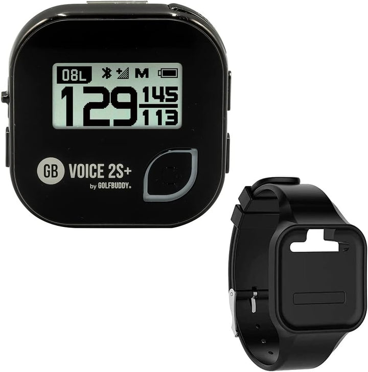 Voice 2 Talking GPS Rangefinder (Bundle), Long Lasting Battery Golf Distance Range Finder & Silicon Strap Wristband