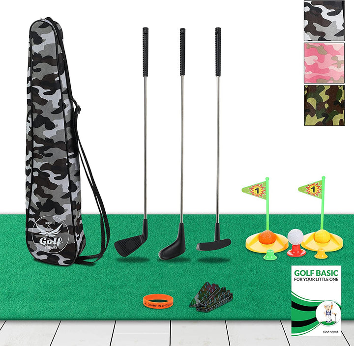 Premium Kids Golf Clubs 3-5 Set Toy Toddler Toys for Mini Baby Plastic Play Age 3 4 5 6