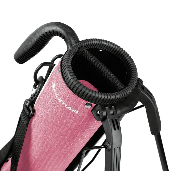 Golf Pitch 'N' Putt Sunday, Stand, Par 3 Bag - Blush Pink Plaid