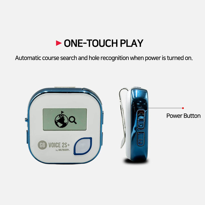 Voice 2 Talking GPS Rangefinder (Bundle), Long Lasting Battery Golf Distance Range Finder & Silicon Strap Wristband